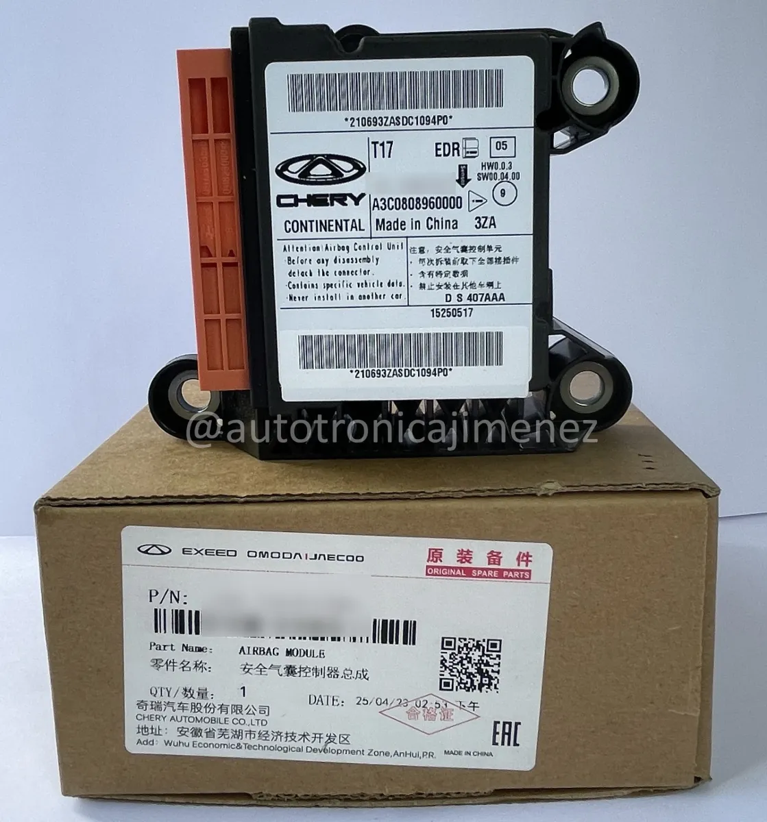 MODULO AIRBAG CHERY TIGGO 5X - repuesto Chery